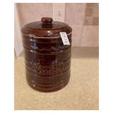 Vintage brown cookie canister