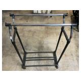 Light weight dual bar rolling rack