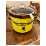 Vintage yellow crockery cooker