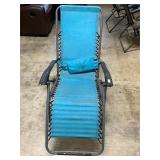 Patio reclining lounger chair- blue
