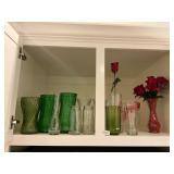 Assorted lot of flower vases