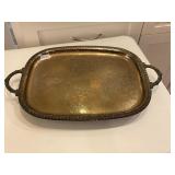 Silver serving tray
