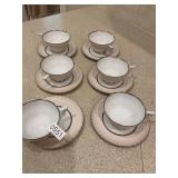 6- Royal Tettau cups and saucers