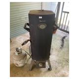 Barbecue Grill Ware smoker, and propane bottle
