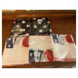 5 flags 3 x 5- American and Democrat