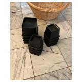 3 sets of 4 risers for bed or furniture