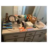 Bathroom Lot- clock temp, supplies- all