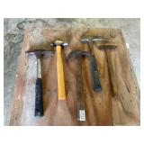 Claw, ball peen, rock hammers