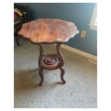 Wooden round edged vintage table