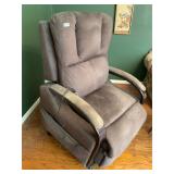 Micro suede lift chair, massager