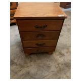 Small wooden end table nightstand