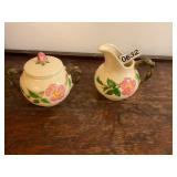 Franciscan Desert Rose Cream and sugar