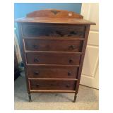 Antique five drawer chest