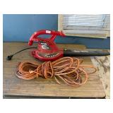Homelite electric blower and extension cord