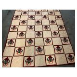 Beautiful Hand Sewn Quilt 66 x 85