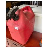 Plastic 5 gallon gas jug