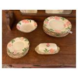 14 pieces Franciscan Desert Rose dishes