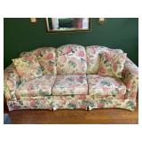 Bassett Vintage 7.5 foot flowered couch