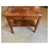 Small wooden table with drawer