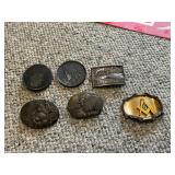 6- Vintage belt buckles