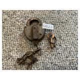 Vintage Railroad lock with matching Mopac Key
