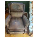 Brown leather style, Recliner