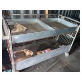 Metal rolling cart 30 x 62 x 36