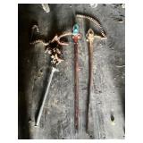 3- vintage chain wrenches 48'
