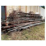 2- racks metal pipe and tube- SEE ALL PICS