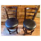 2- swivel barstools
