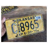 Vintage 1976 license plate