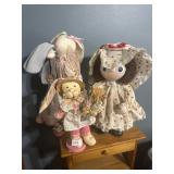 Rabbits, doll - all