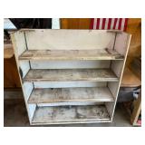 4 tier white metal shelf