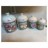 4 fruity canisters