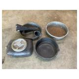 Oil catch pans and funnels