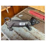 Cast Iron Dachshund Dog
