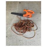 Black & Decker, blower and extension cord