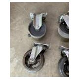 6- casters 4ï¿½. - 2 rubber and 4 plastic