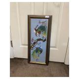 Needlework bird picture