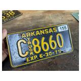 Vintage 1975 license plate