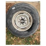 Wrangler P245 75 R 16- eight lug rim and tire