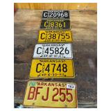 6- license plates 1980 through 84