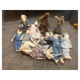 Large lot of rabbits - all