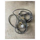Assorted propane, hoses and regulator