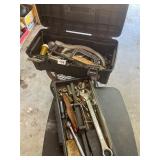 Black toolbox and tool contents