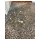 8 glasses and ice bucket