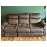 Microsuede 7 ft electric couch