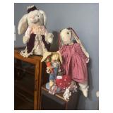 Rabbits, rabbit clock - all