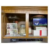 Cabinet full of glass - all