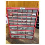 39 tray nut and bolt bin in contents ï¿½ red